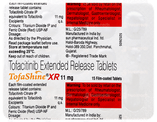 Tofashine Xr 11mg Tablet 15