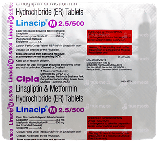 Linacip M 2.5/500 Tablet 15
