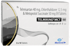 Telmikind Mct 50 Tablet 10