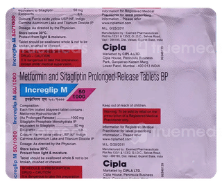 Increglip M 50/1000 Tablet 15