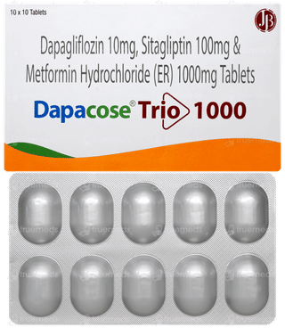 Dapacose Trio 1000 Tablet 10