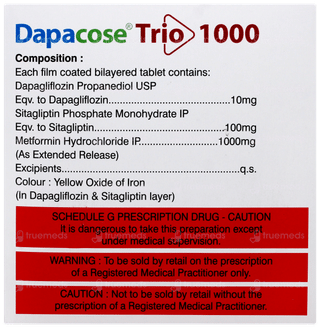 Dapacose Trio 1000 Tablet 10