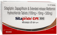 Sitapride Dm 500 Tablet 10 Sitapride Dm 500 Tablet 10