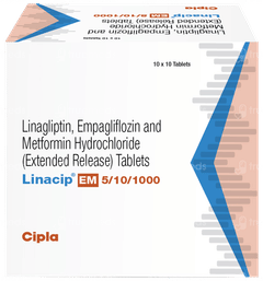 Linacip Em 5/10/1000 Tablet 10