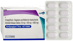 Empaglyn Trio 10/1000 Tablet 10