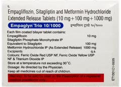 Empaglyn Trio 10/1000 Tablet 10