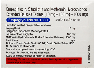 Empaglyn Trio 10/1000 Tablet 10
