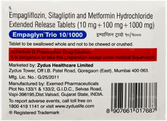 Empaglyn Trio 10/1000 Tablet 10