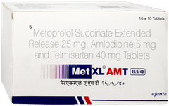 Met Xl Amt 25/5/40 Tablet 10