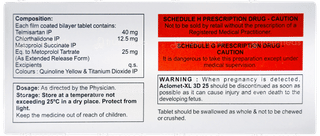 Aclomet Xl 3D 25 Tablet 10