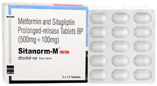 Sitanorm M 100/500 Tablet Pr 15