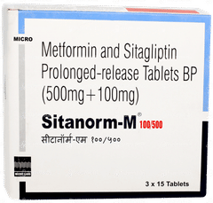 Sitanorm M 100/500 Tablet Pr 15
