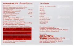 Sitason Dm 500 Tablet 10