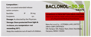 Baclonol 30 Sr Tablet 10