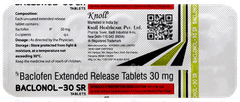 Baclonol 30 Sr Tablet 10