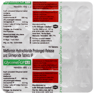 Glycomet Gp 0.5 Tablet 15