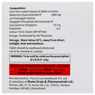 Sitahenz M 1000 Tablet Pr 10