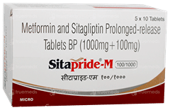 Sitapride M 100/1000 Tablet 10 Sitapride M 100/1000 Tablet 10
