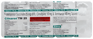Cilnaren Tm 25 Tablet 10