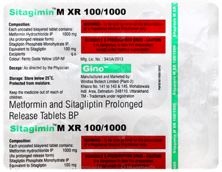 Sitagimin M Xr 100/1000 Tablet 15