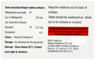 Etolol Rm 2.5/25 Er Tablet 10