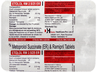Etolol Rm 2.5/25 Er Tablet 10