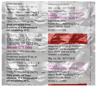 Divaa Od 500 Tablet 15