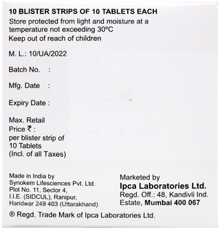 Suitglip Dm 100/10/500 Tablet 10