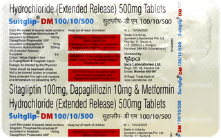 Suitglip Dm 100/10/500 Tablet 10