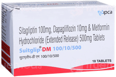 Suitglip Dm 100/10/500 Tablet 10