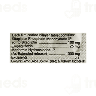 Sitacip Em 100/25/1000 Tablet 10