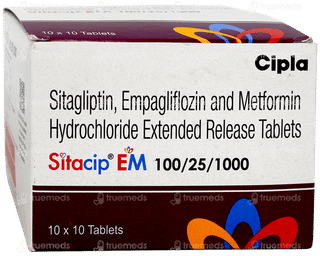 Sitacip Em 100/25/1000 Tablet 10