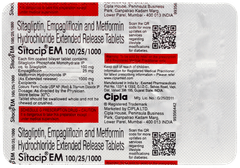 Sitacip Em 100/25/1000 Tablet 10