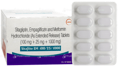 Sitabite Em 100/25/1000 Tablet 10