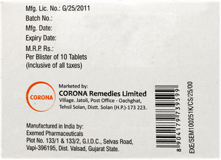 Sitabite Em 100/25/1000 Tablet 10