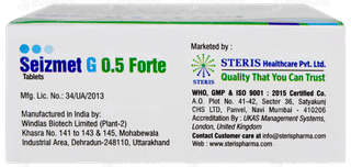 Seizmet G 0.5 Forte Tablet 15