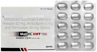 Met Xl Amt 50/5/40 Tablet 15