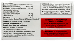 Met Xl Amt 50/5/40 Tablet 15