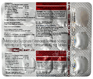 Met Xl Amt 50/5/40 Tablet 15