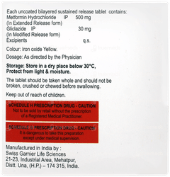 Glychek M 30 Od Tablet 15 Glychek M 30 Od Tablet 15