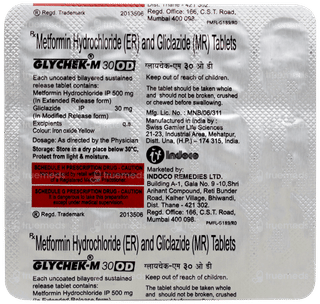 Glychek M 30 Od Tablet 15