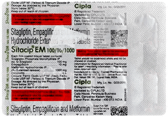 Sitacip Em 100/10/1000 Tablet 10