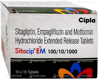 Sitacip Em 100/10/1000 Tablet 10