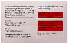 Tenelicoz M 1000 Tablet 15 Tenelicoz M 1000 Tablet 15
