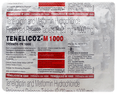 Tenelicoz M 1000 Tablet 15 Tenelicoz M 1000 Tablet 15