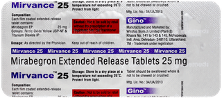 Mirvance 25 Tablet 10