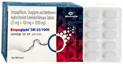 Empaglyde Sm 25/1000 Tablet 10 Empaglyde Sm 25/1000 Tablet 10