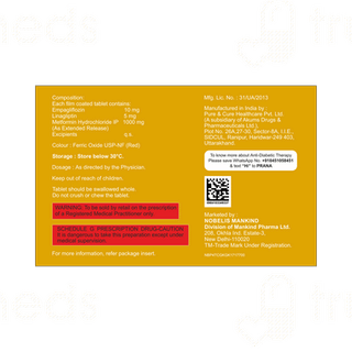 Empaglyde Sm 10/1000 Tablet 10