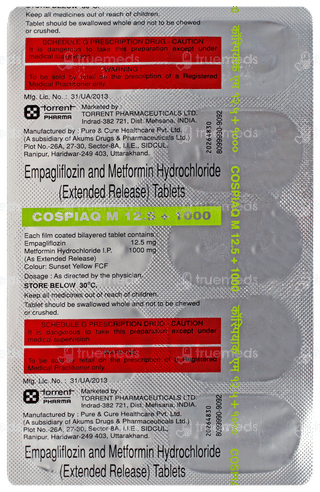 Cospiaq M 12.5 + 1000 Tablet 10