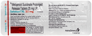 Seloken Xl 25mg Tablet 15